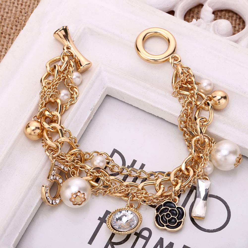 Glamtune Celebrity Design Inspired Gift Inspired Charm Lucky Bracelet Chain for Women