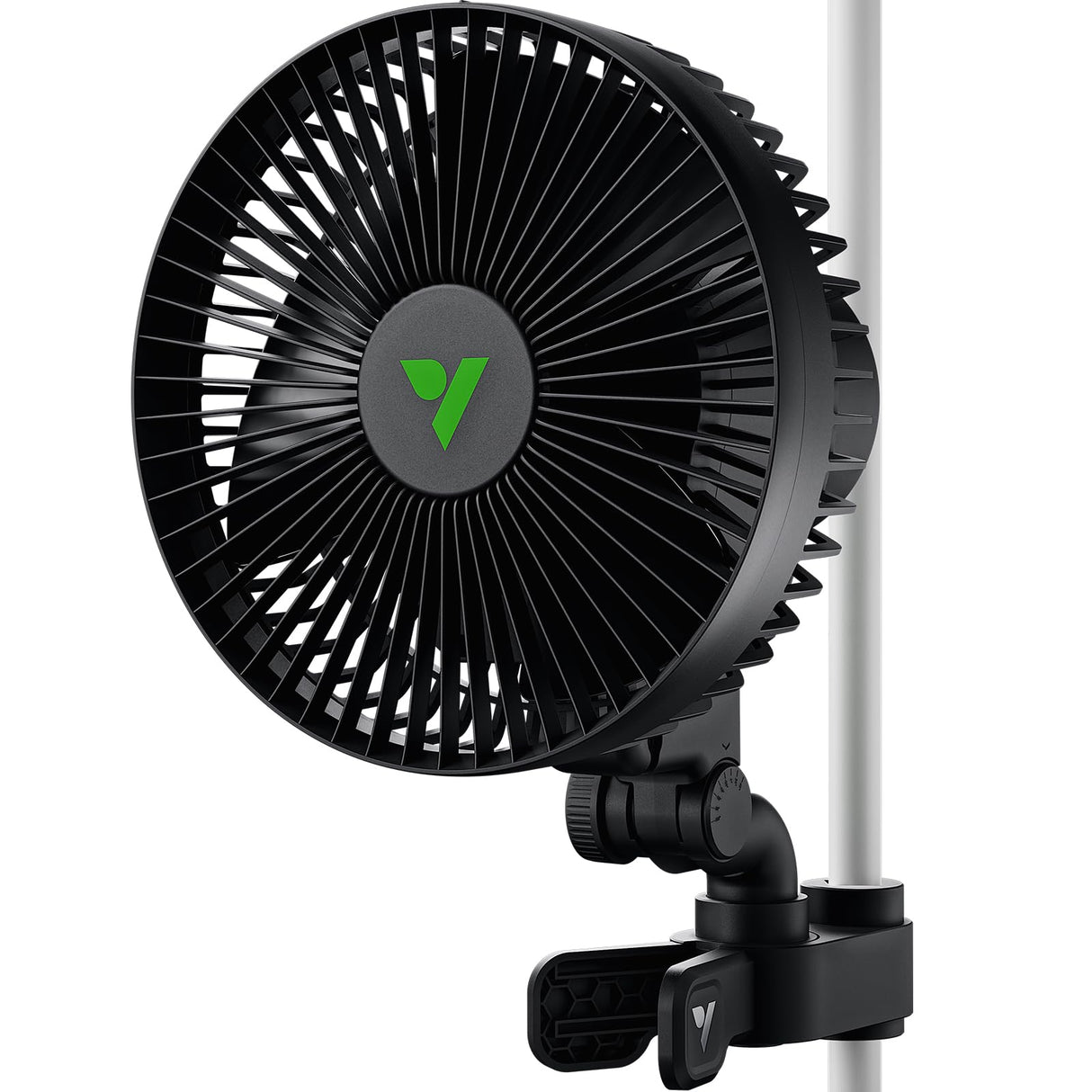 VIVOSUN AeroWave A6 Grow Tent Clip Fan, 6" Auto Oscillating Fan, Secure Non-Slip Clamp, Strong Air Circulating, and Low Noise, for Hydroponic Ventilation, 1-Pack