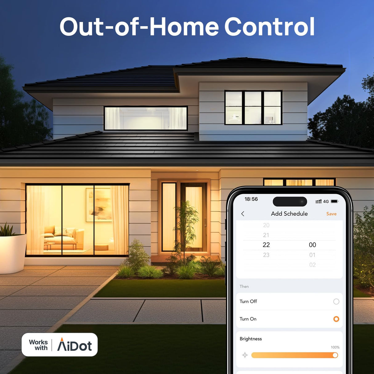 Linkind Smart Light Bulbs, Warm White to Daylight (2700K-6500K), Alexa Light Bulbs, Work with Alexa, Google Home, AiDot, 60W Equiv, Efficient 8.5W, 2.4G WiFi Bluetooth LED CRI>90, A19 E26 800LM, 4Pack