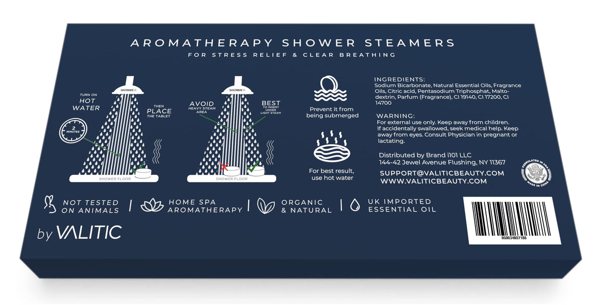 VALITIC Aromatherapy Shower Steamers, Pods for Shower Spa Gift, 4 Scents
