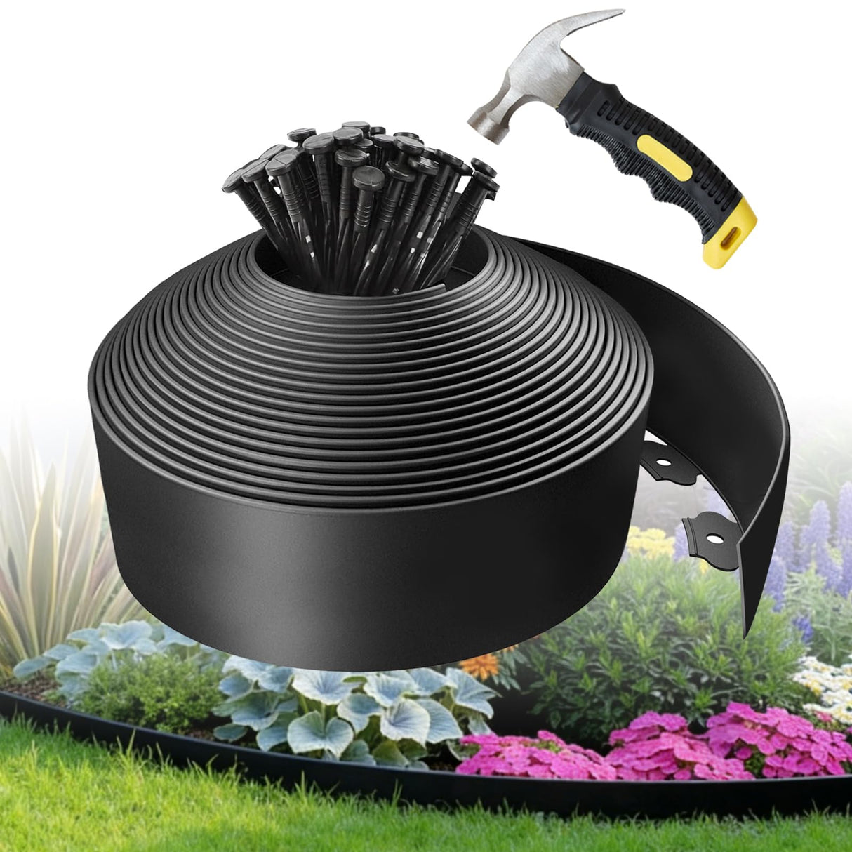 Kryonix 4 in x 40 ft Landscape Edging with Stakes
