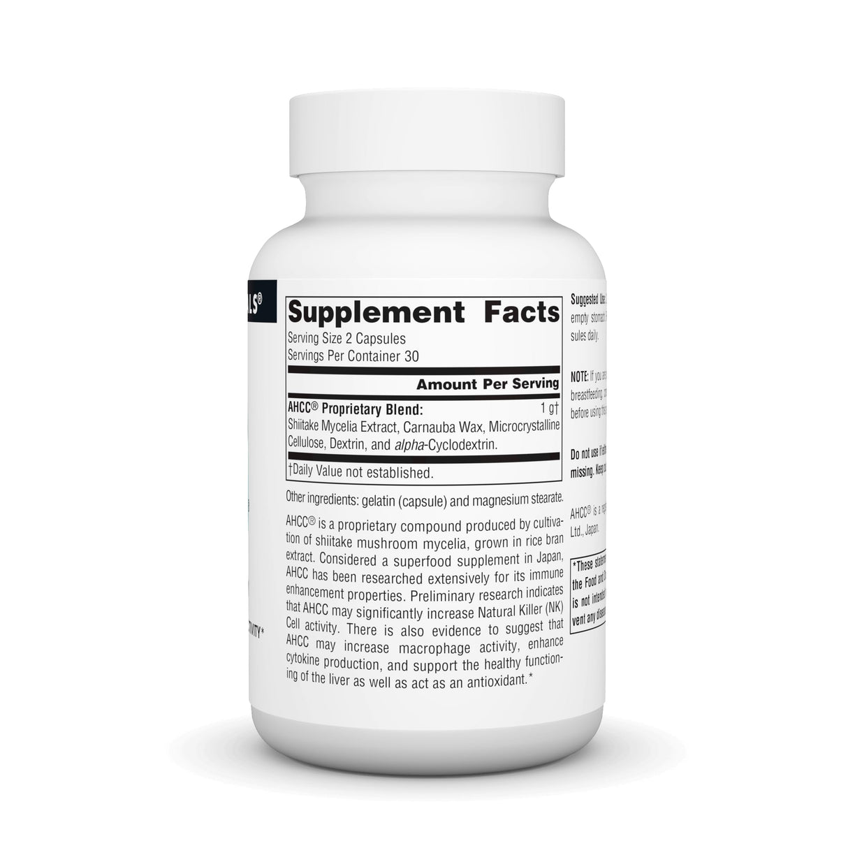 Source Naturals AHCC Increases Natural Killer Cell Activity* 500mg - 60 Capsules
