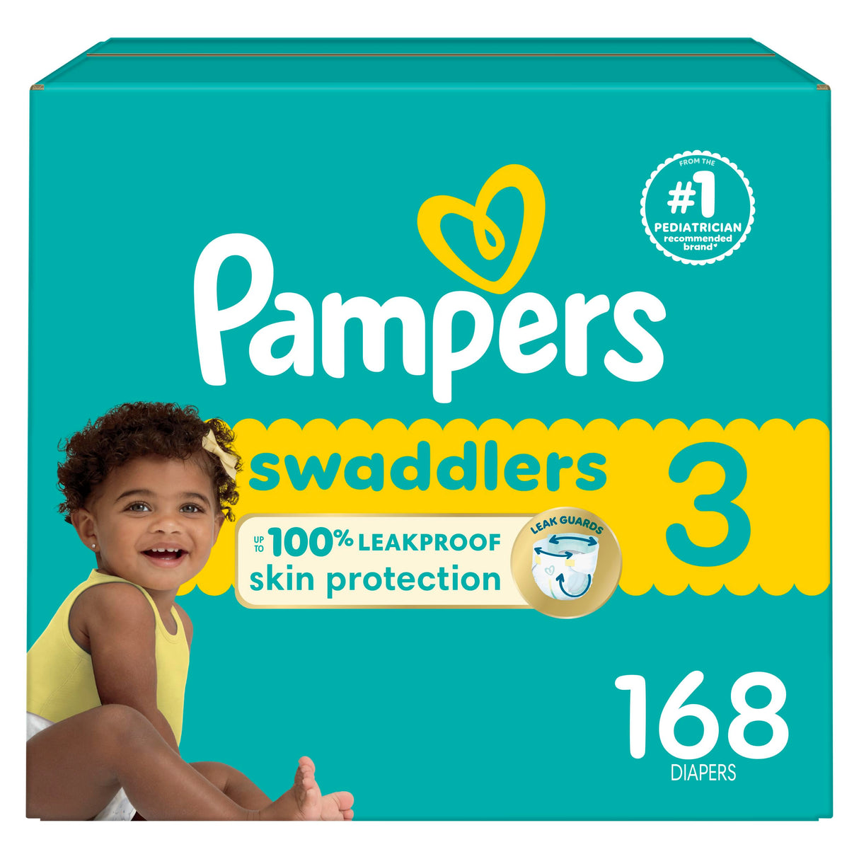 Pampers Baby Diapers - Swaddlers - Size 4, 66 Count, Ultra Absorbent Disposable Infant Diaper