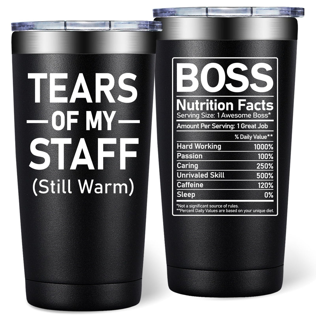 DOEARTE Boss Gifts for Men - Boss Day Gifts - Christmas, Appreciation, Retirement Gift for Bosses, Employees, Leader - 20oz Bosses Tumbler