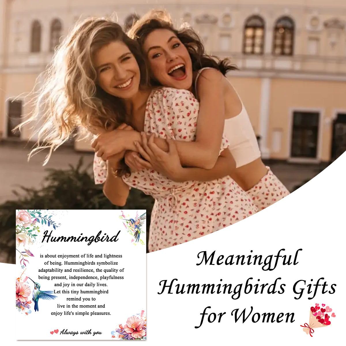 Hummingbird Gifts for Women, Inspirational Hummingbird Bracelet Jewelry