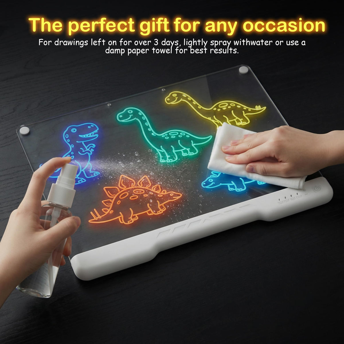 17" LED Drawing Board for Kids, 3 4 5 6 7 8-12+ Year Old Girl Birthday Gift