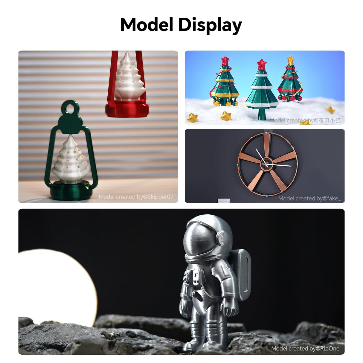 ANYCUBIC Silk Christmas Filament for Christmas Gifts and Decorations, Clog-Free Shiny 3D Printer PLA Filament 1.75mm Dimensional Accuracy +/- 0.02mm, 1KG Reusable Spool (2.2 lbs), Silk Christmas Red