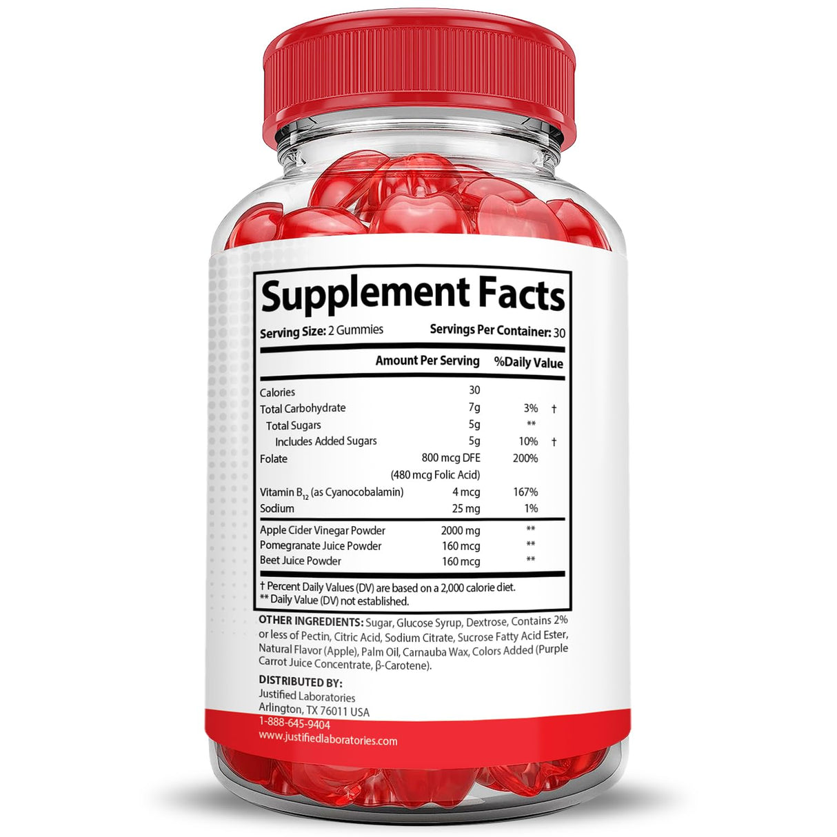 Justified Laboratories Vital Pump XL Extreme 2000MG Performance Gummies Vital PumpXL Advanced Formula Formulated with Beet Juice ACV Pomegranate Powder B12 Vegan Non GMO 60 Gummys