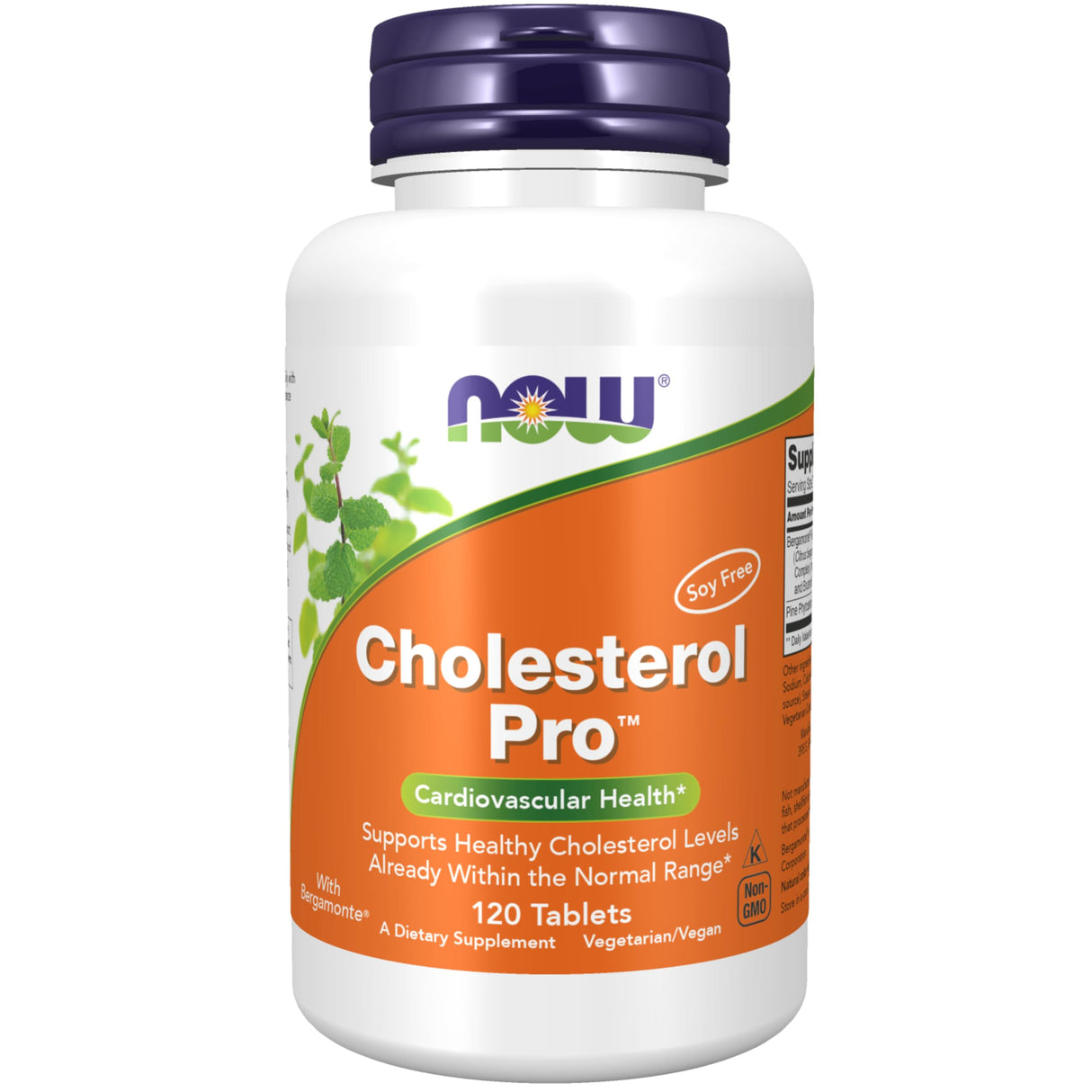 NOW Foods Supplements, Cholesterol Pro™ with Bergamonte™ and Plant Sterols, Cardiovascular Health*, 120 Tablets