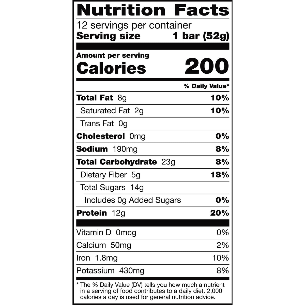 RXBAR Protein Bars, 12g Protein, Gluten Free Snacks, Chocolate Sea Salt, 22oz Box (12 Bars)