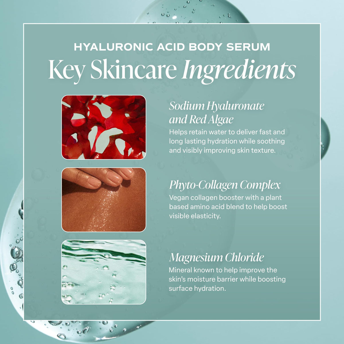 Saltair Hyaluronic Acid Body Serum | Fragrance-Free HA Hydrator | 13 oz