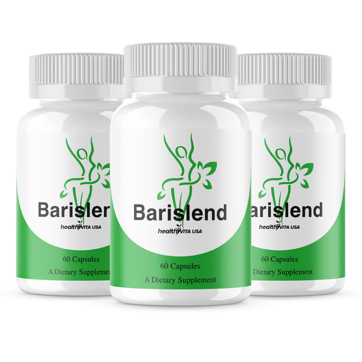 (3 Pack) Barislend Capsules, Official Barislend Pills Supplement Support, Barislend Advanced Formula, Barislend All Natural Vitamin Energy Overall Health Support, 3 Month Supply (180 Capsules)