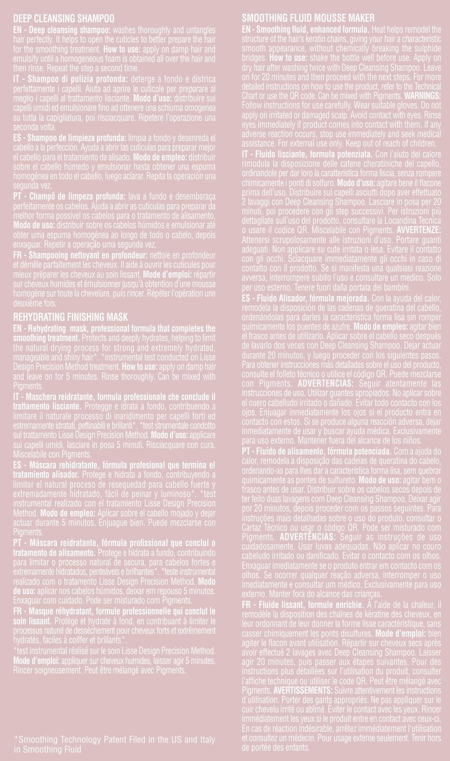 Alfaparf Milano Home Keratin Hair Treatment - Lisse Design Express Brazilian Hair Straightening and Smoothing - Formaldehyde Free - Sulfate Free