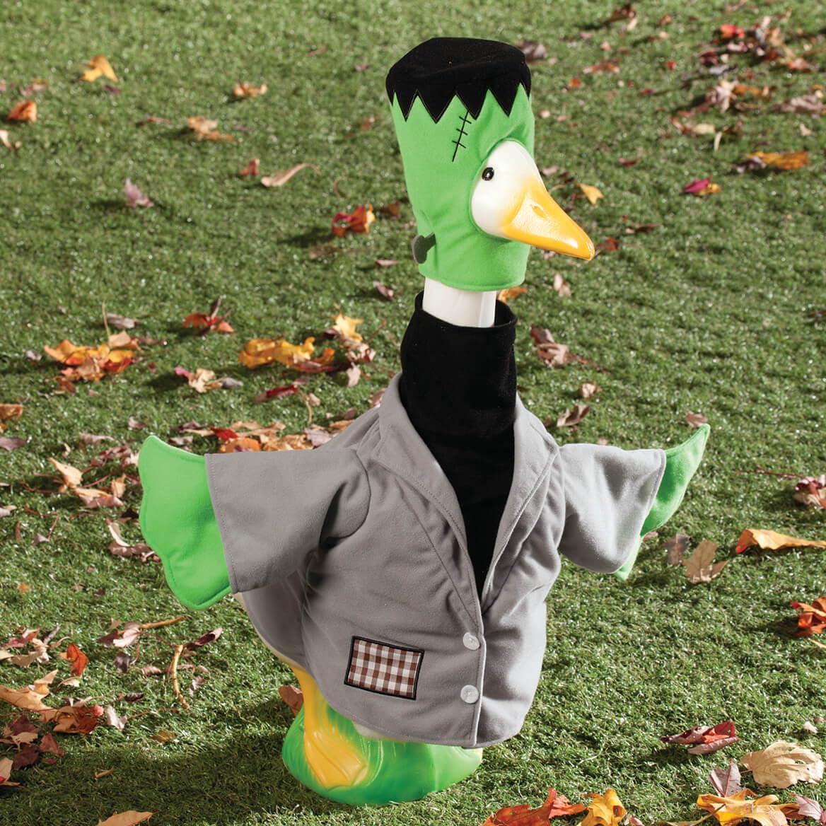 Gaggleville Frankenstein Goose Outfit, Fits 23" H Large Porch Goose by Fox Valley Traders