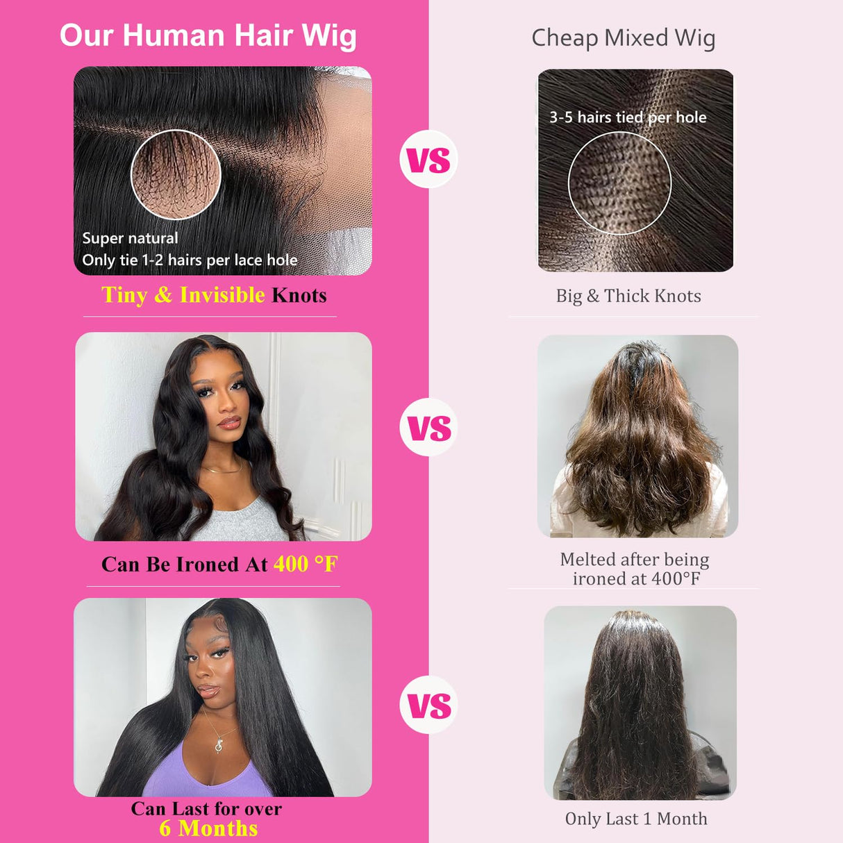 CUTE BEIN 250% Density 30 Inch 13x6 Lace Front Wigs Human Hair,100% Human Hair, Straight HD Transparent Lace Front Human Hair Wigs for Black Women, Glueless Wigs Human Hair Pre Plucked with Baby Hair