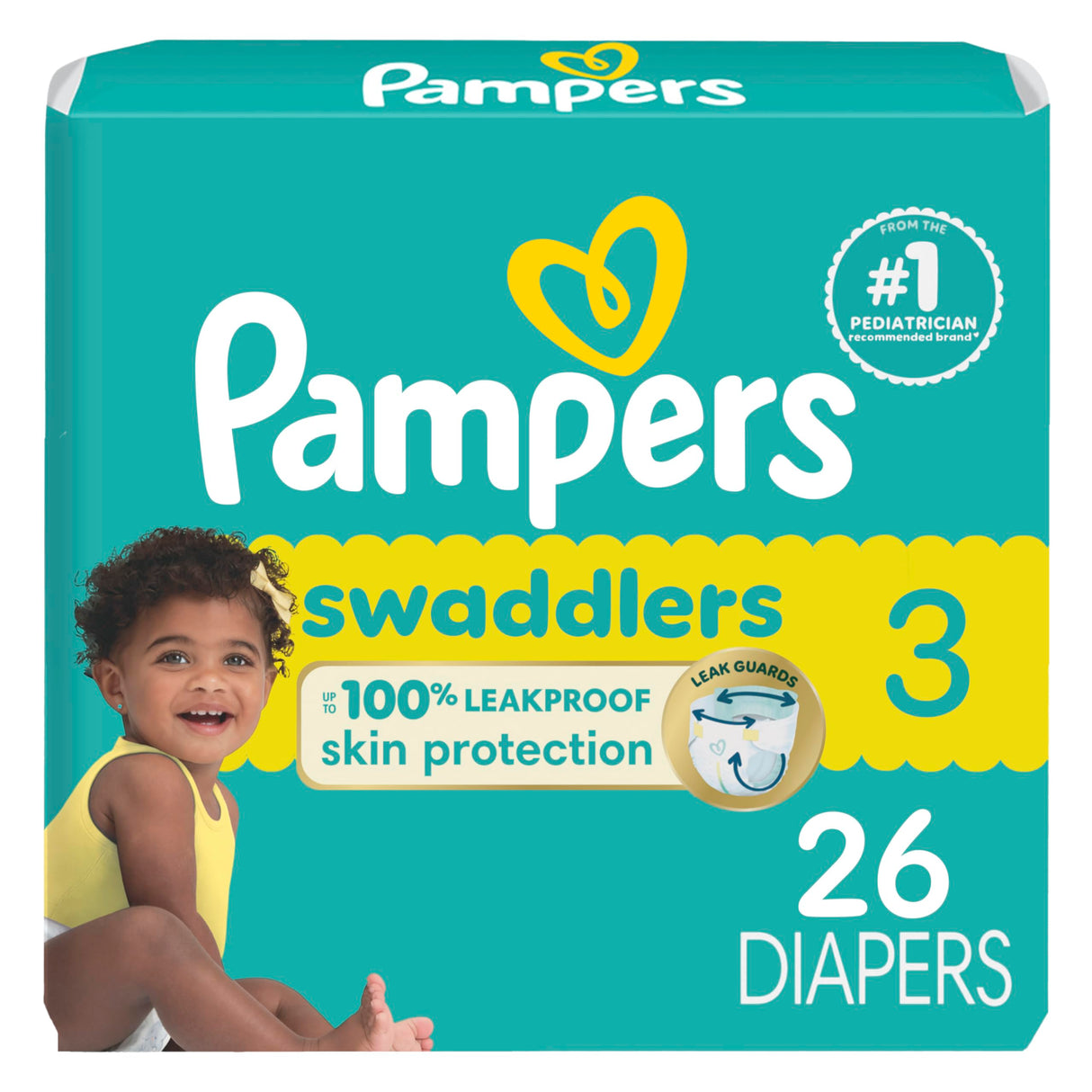 Pampers Baby Diapers - Swaddlers - Size 4, 66 Count, Ultra Absorbent Disposable Infant Diaper