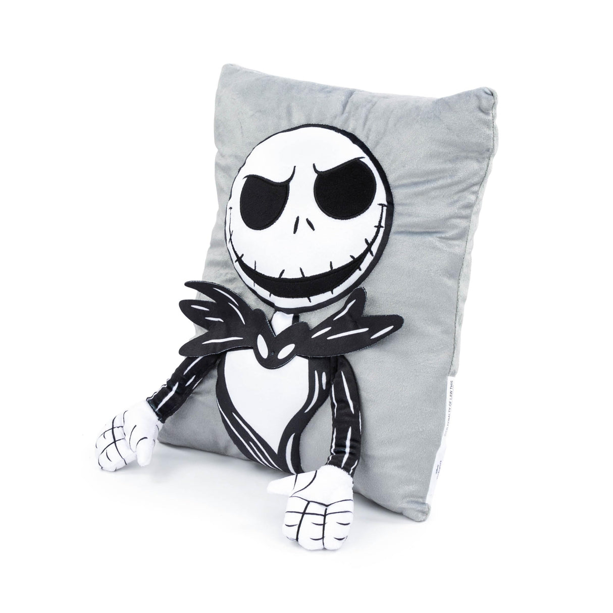 Jay Franco Disney Nightmare Before Christmas Jack 3D Snuggle Plush Pillow - Super Soft Skeleton Pillow - Measures 15 Inches