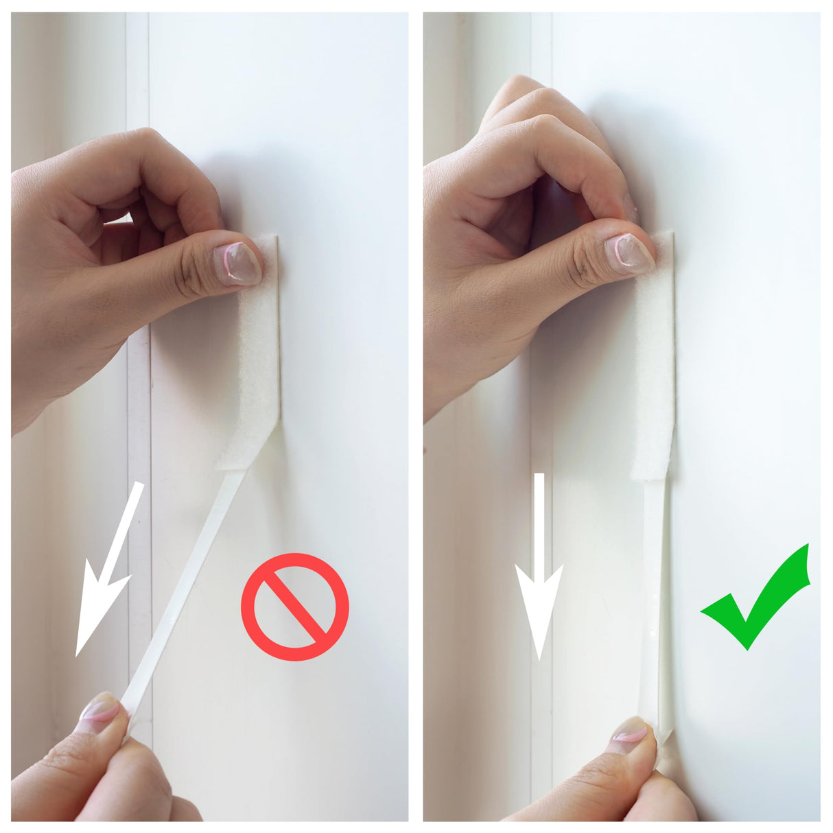 MOVELYST 64-Pairs(128 Strips) Medium Picture Hanging Strips, Hook and Loop Tape, Picture Hanger Damage Free, Waterproof Adhesive Strips for Frame Hanging and Christmas Decorations, Heavy Duty