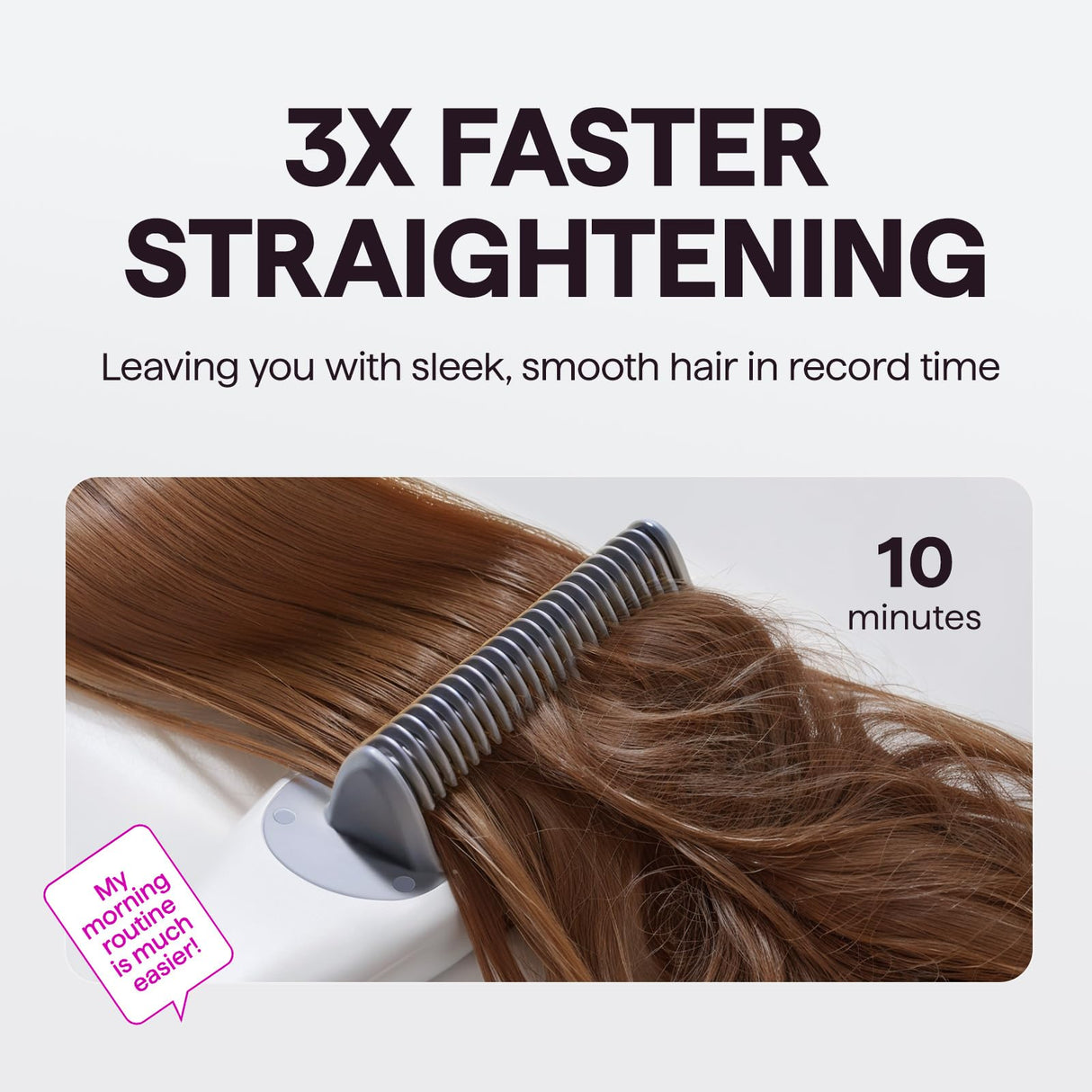 Wavytalk Pro Steam Hair Straightener Brush, Steamline Pro 3 in 1 Straightening Brush, Steam Reduces Damage, Nourishes Hair, and Expedites Straightening