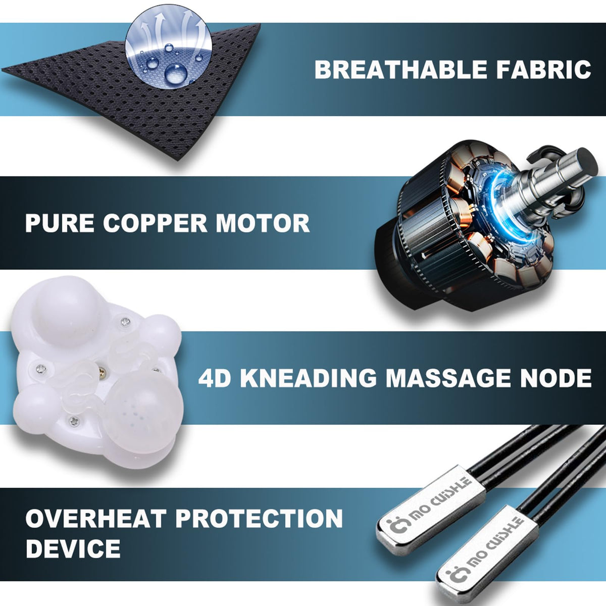 Mo Cuishle Shiatsu Back Shoulder and Neck Massager with Heat, Gifts for Mom