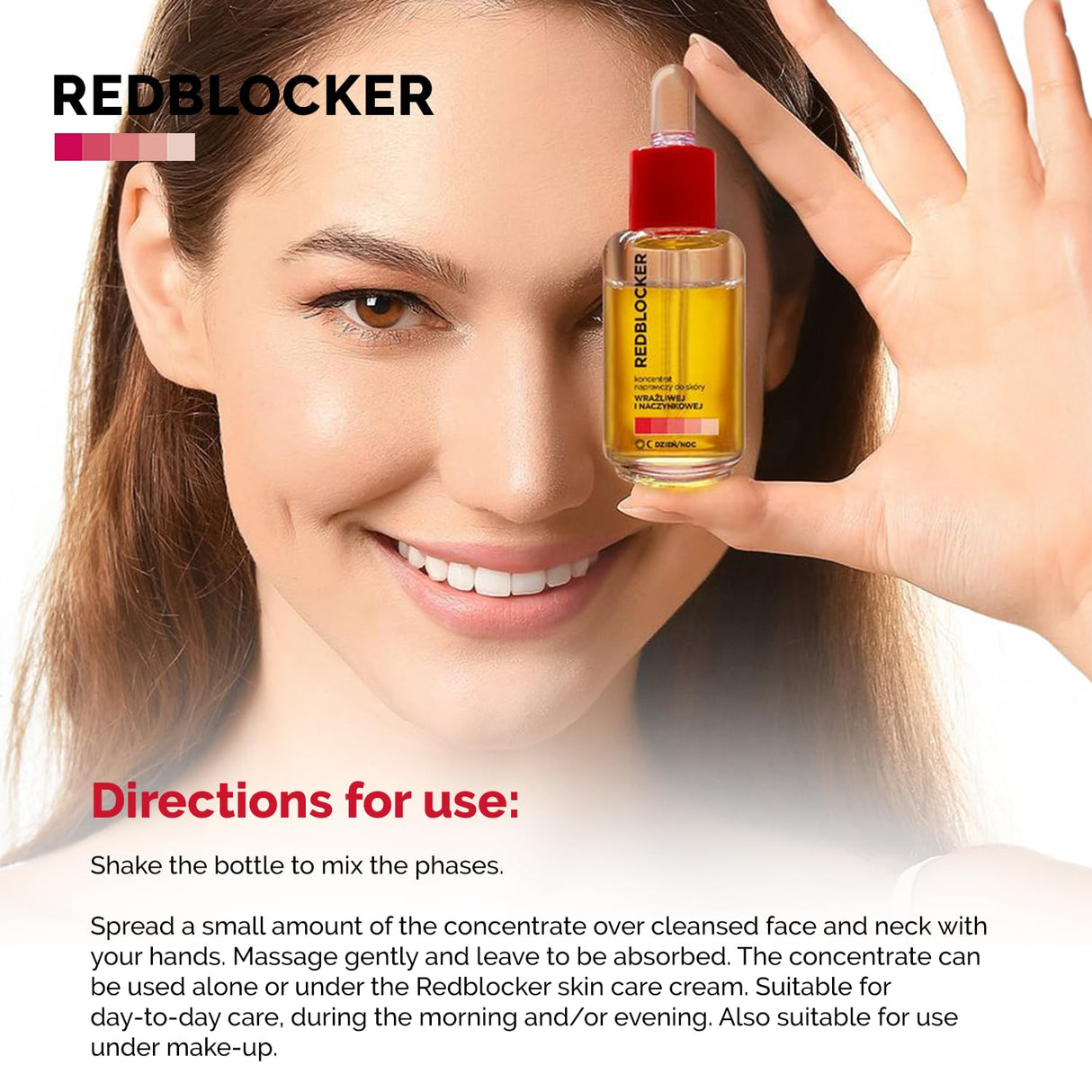 Redblocker - Repair Concentrate - Specialist Dermocosmetic with Two-Phase Formula for Skin Care, Vessel Strengthening, and Hydration - 30ml