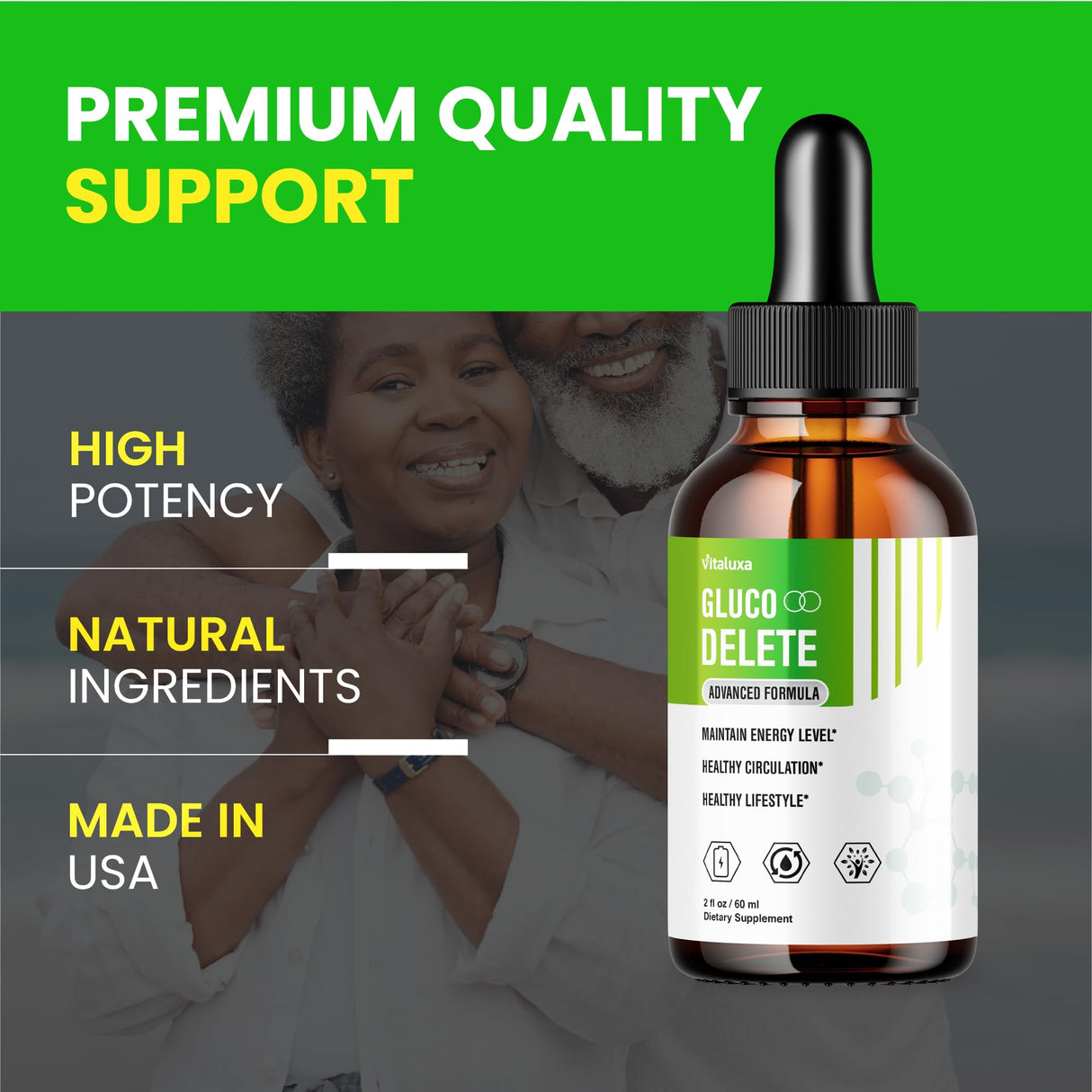 (5 Pack) Gluco Delete Drops, GlucoDelete Liquid Dietary Supplement Extract Advanced Formula Glyco Support, Glucol Gotas Liquido Premium Vitamin Droppers Max Strength Natural Ingredients Review (10oz)