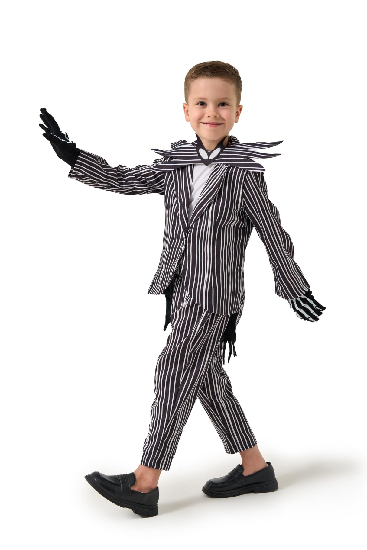 5 PCS Kids Jack Costume Set for Christmas Halloween - Includes Gloves Mask for Boys Ages 3-12