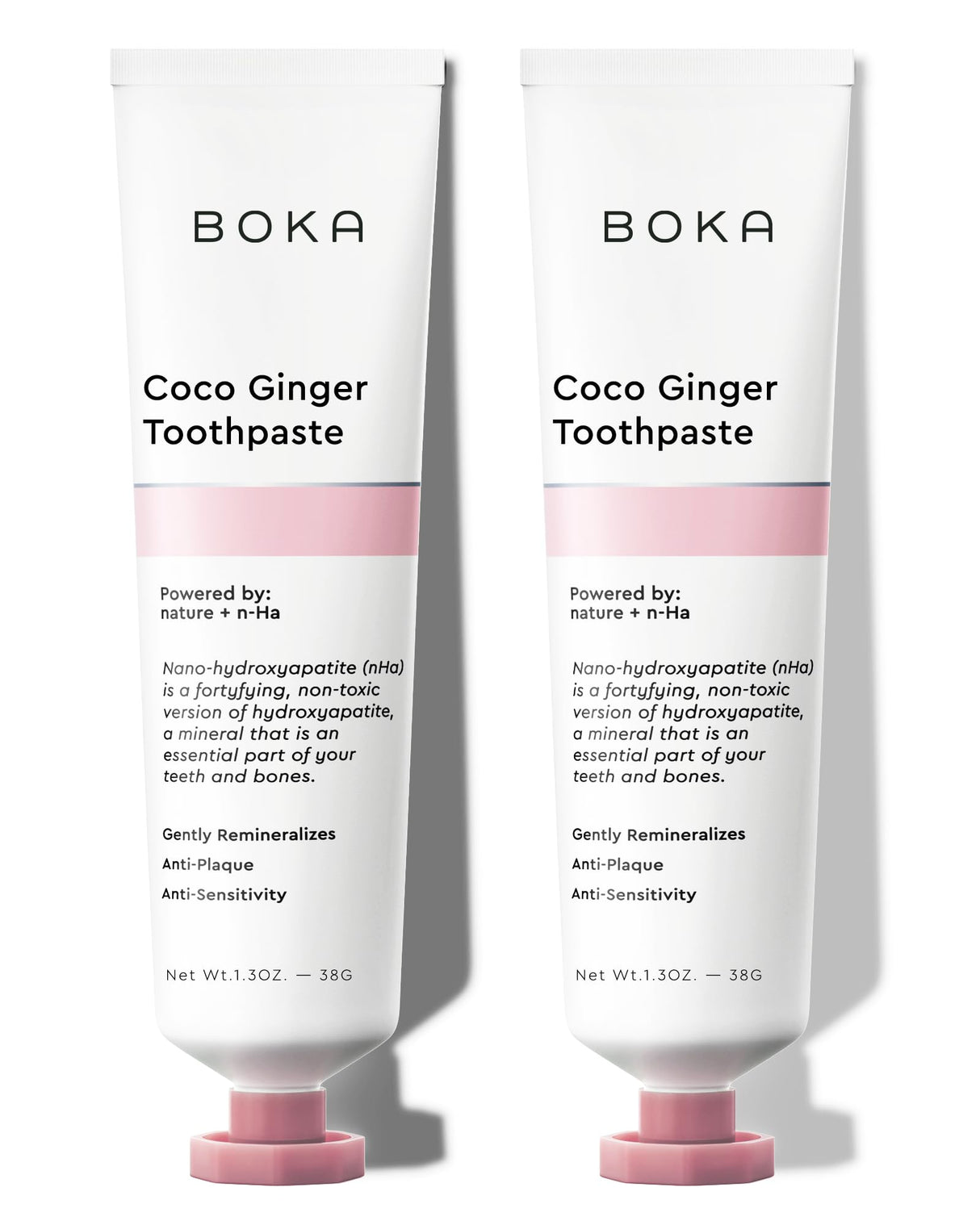 Boka Fluoride Free Toothpaste Nano Hydroxyapatite, Helps Remineralize, Appropriate for Sensitive Teeth, Whitening - for Adult, Kids Oral Care - Refresh Mint Flavor, 4 Fl Oz 3Pk