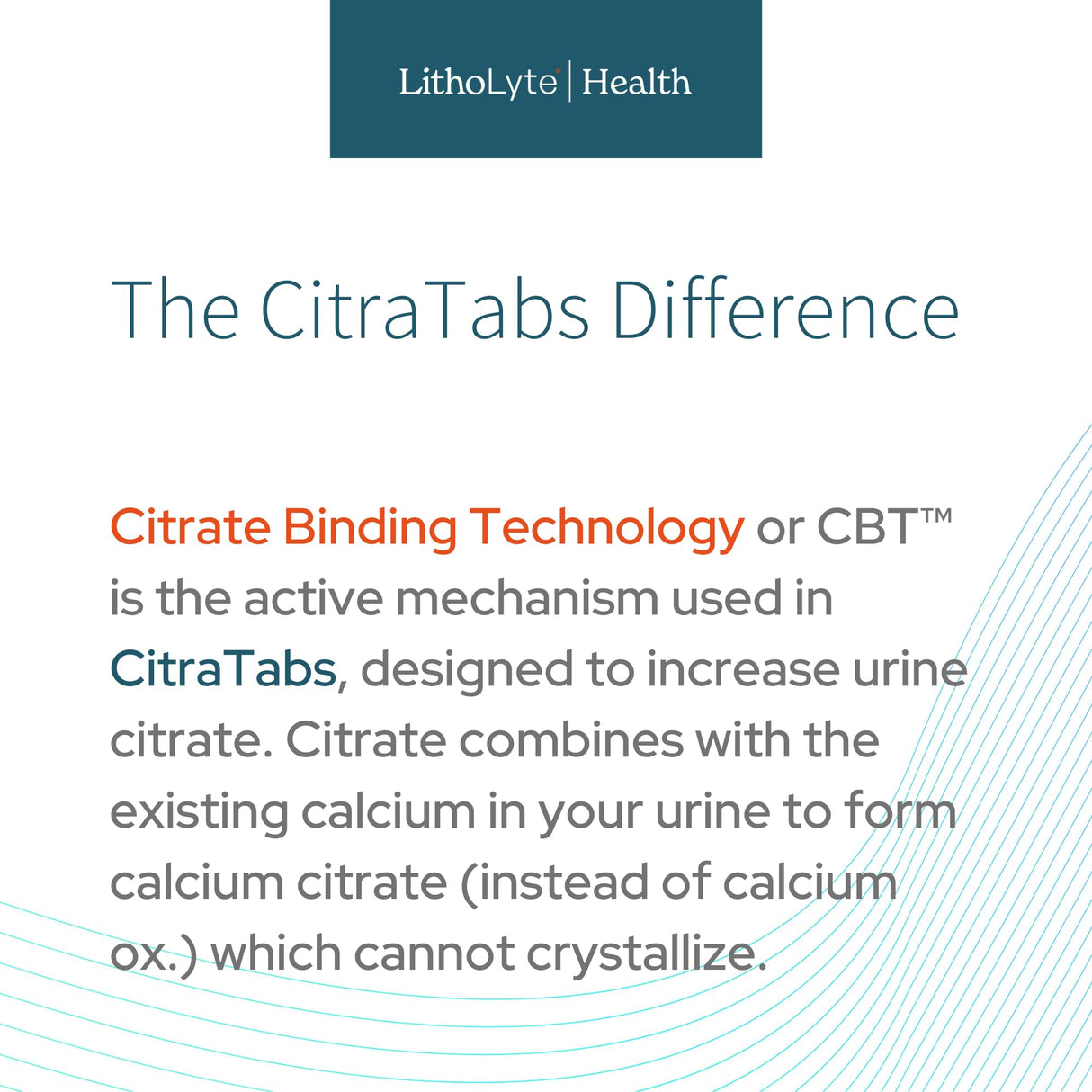 CitraTabs™ | 7.5 mEq | Extended-Release Citrate Tablets | by LithoLyte® | 120 Tablets