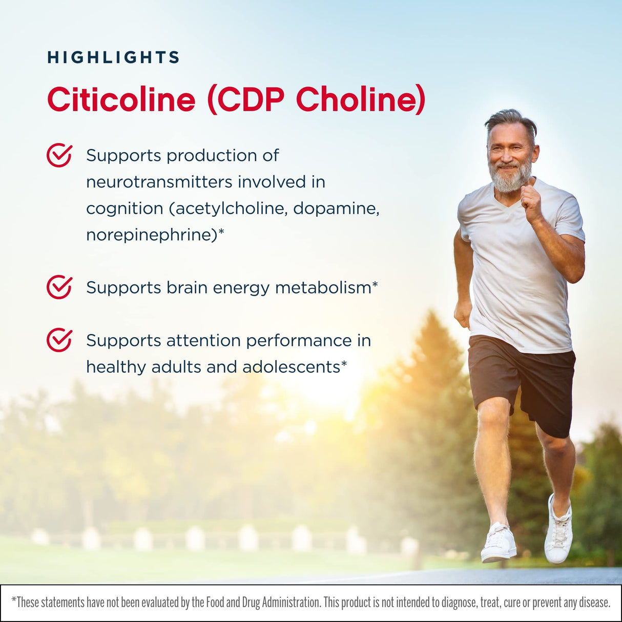Jarrow Formulas Citicoline (CDP Choline) 250 mg - 120 Capsules, Pack of 2 - Supports Brain Health & Attention Performance - Up to 240 Total Servings