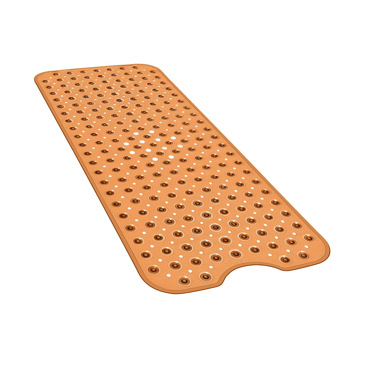 YINENN Bath and Shower Safety Mats 40x16 inch, Non Slip with Suction Cups for Bathroom Stall and Tub Floor, Extra Large and Machine Washable, Drain Holes Keep Bathtub Clean, Brown