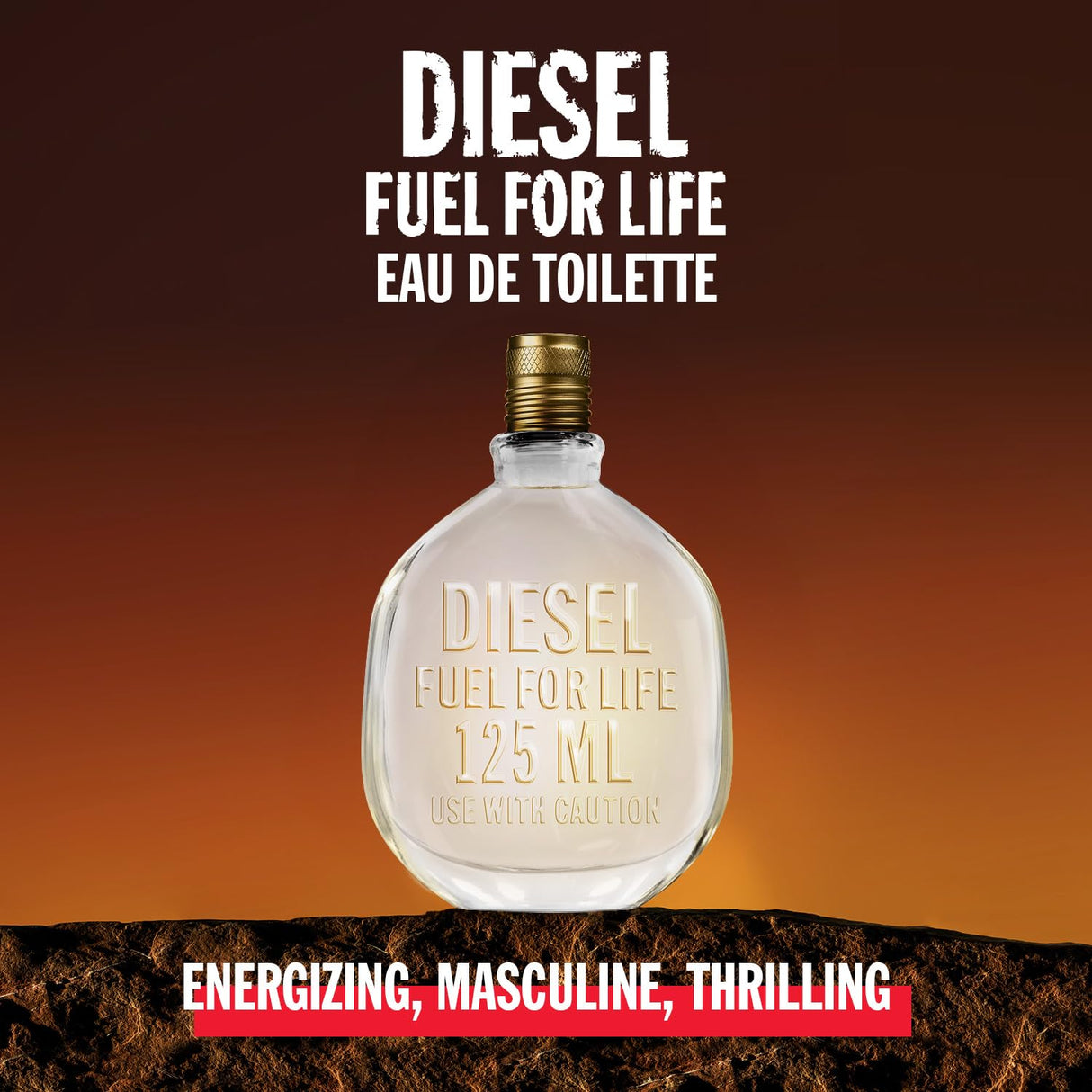 Diesel Fuel For Life, Eau de Toilette for Men, Woody and Ambery Scent With Notes of Anise & Lavender, 1.7 Fl. Oz.