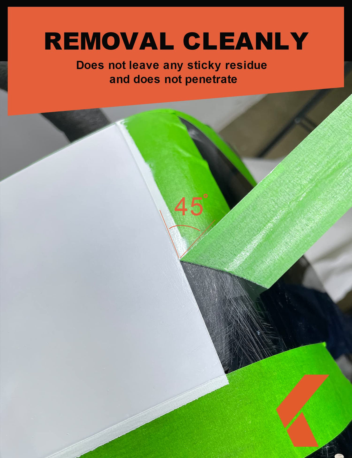 KREFINISH Painters Tape for Car - Green No Residue Automotive Masking Tape - Heat Resistant for Paint Booth, 0.7 Inches x 60 Yards, 6 Rolls