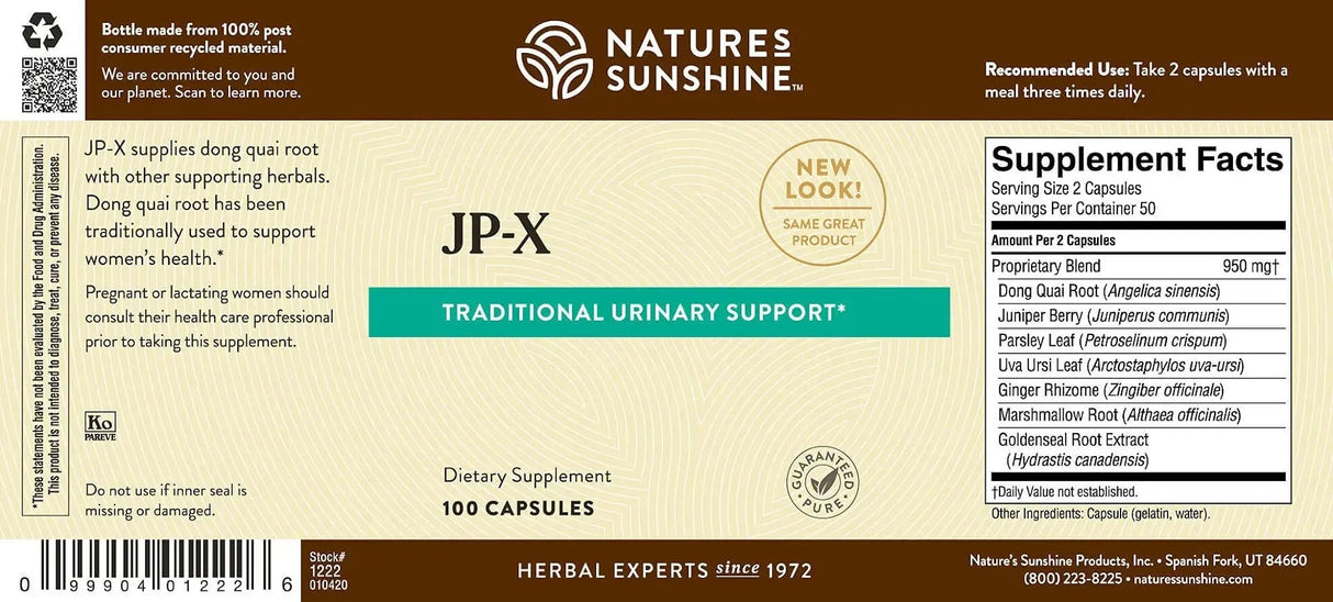 Nature's Sunshine JP-X 100 Capsules