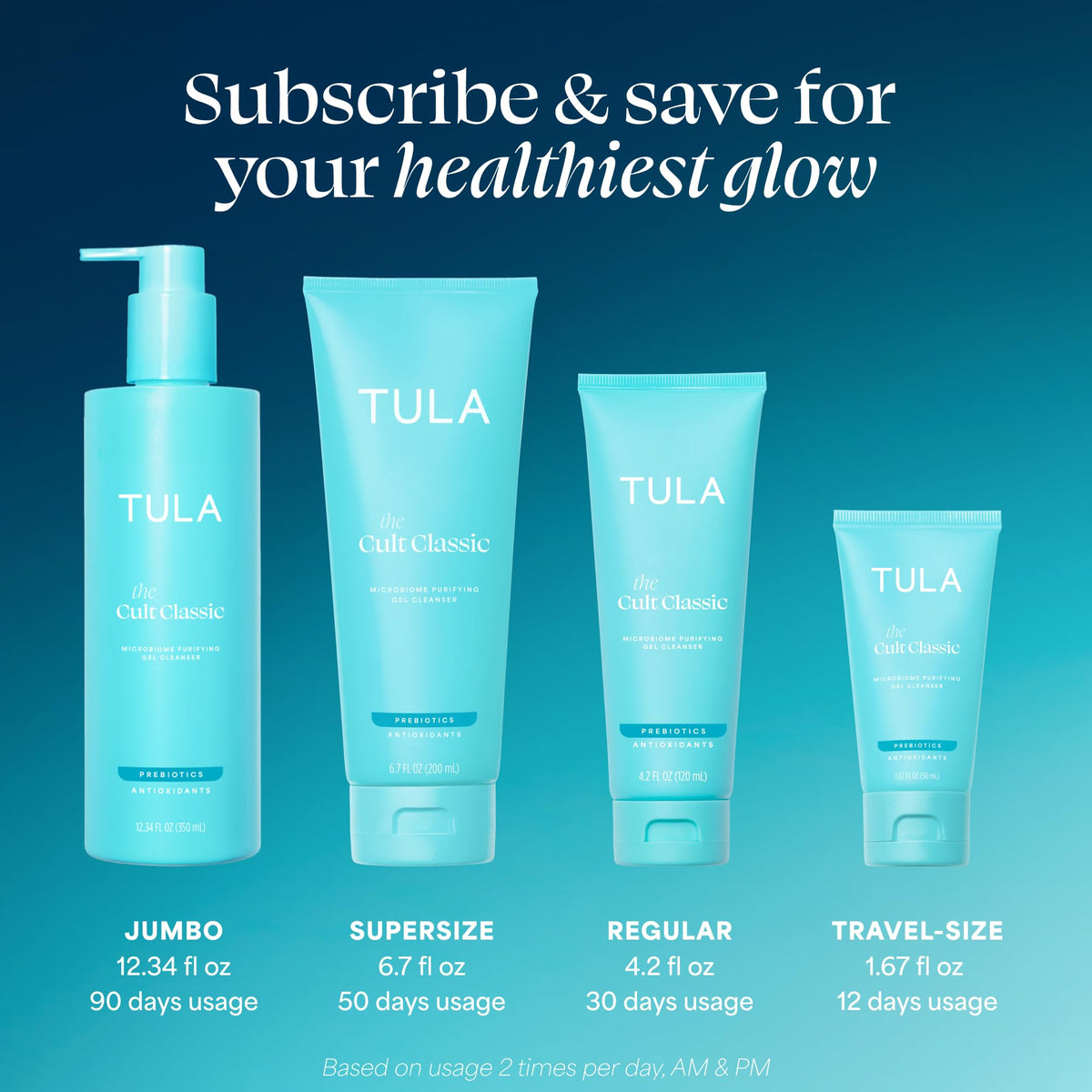 TULA The Cult Classic Gentle Face Cleanser with Prebiotics + Antioxidants