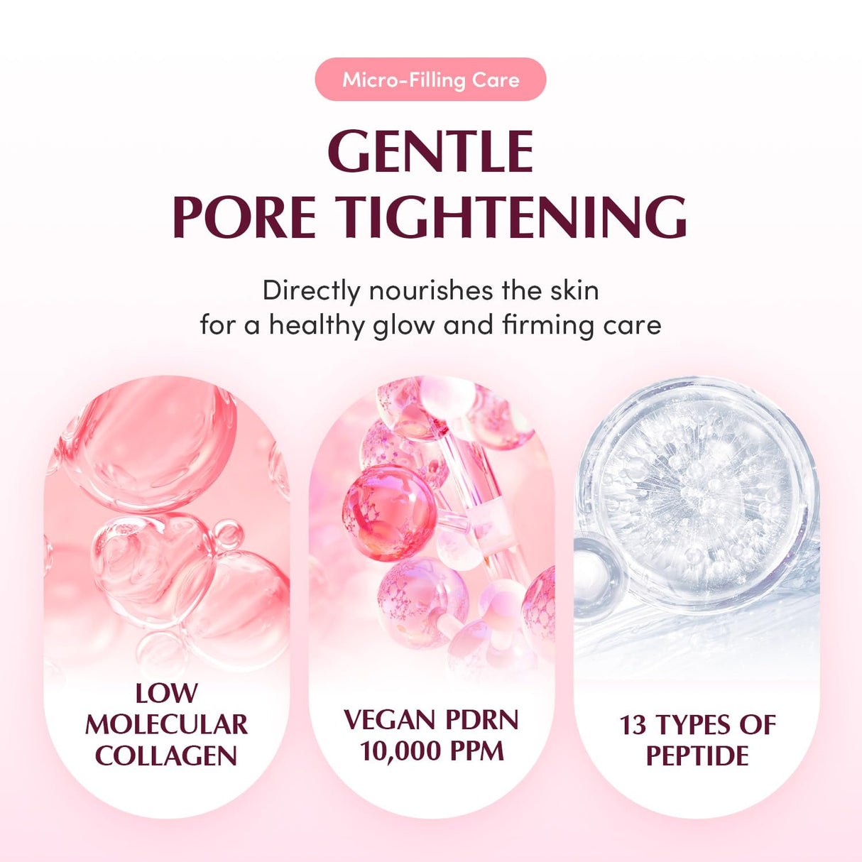 EQQUALBERRY Collagen Pore-Tight Up Mask - PDRN & Low Molecular Collagen for Pore Minimizing and Firming | Korean Collagen Face Mask for Glass Skin, 4 Sheets, 1.01 OZ.