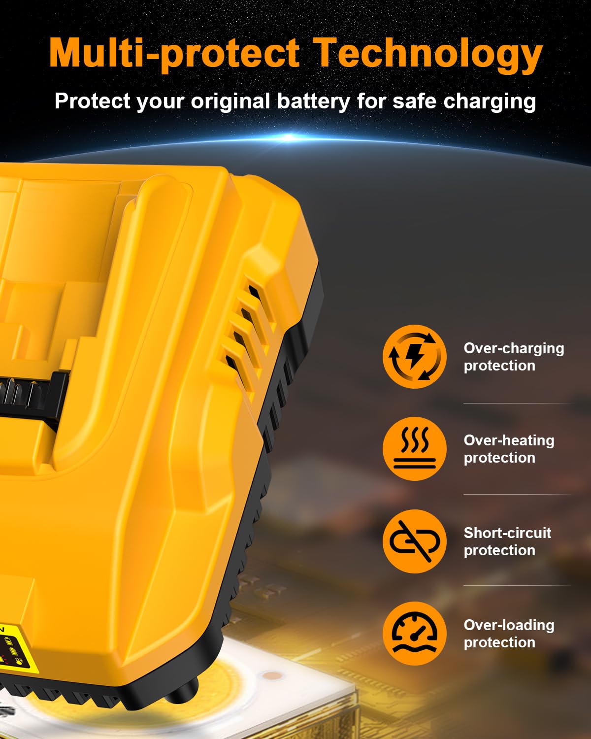 COOMYXIN DCB112 20V MAX Battery Charger Replacement for Dewalt Battery Charger, Compatible with Dewalt 12V-20V Battery