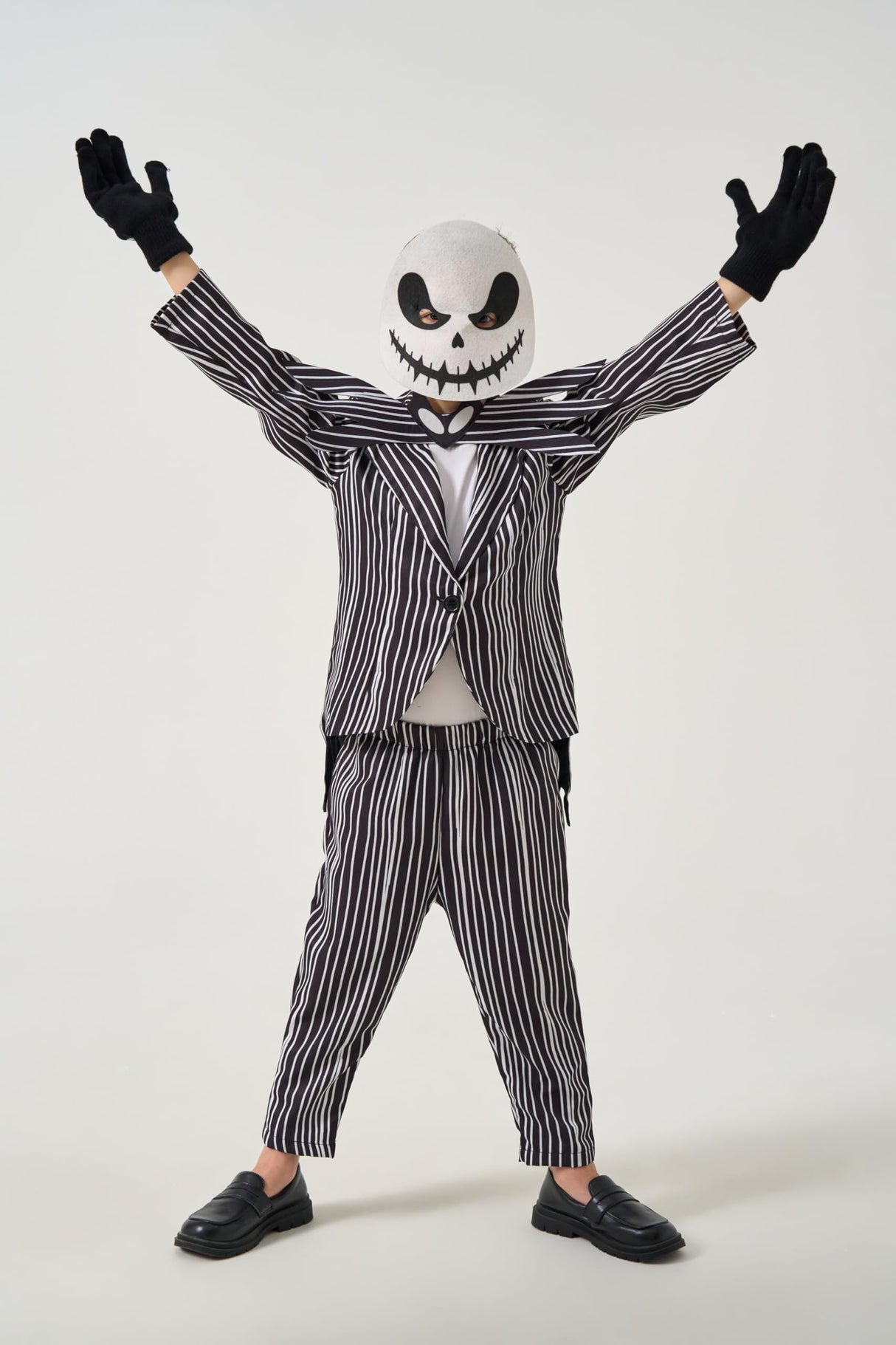 5 PCS Kids Jack Costume Set for Christmas Halloween - Includes Gloves Mask for Boys Ages 3-12