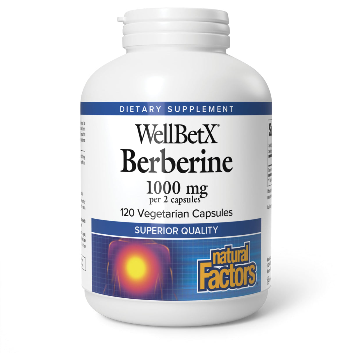 Natural Factors WellBetX Berberine, 1000mg, 120 Capsules