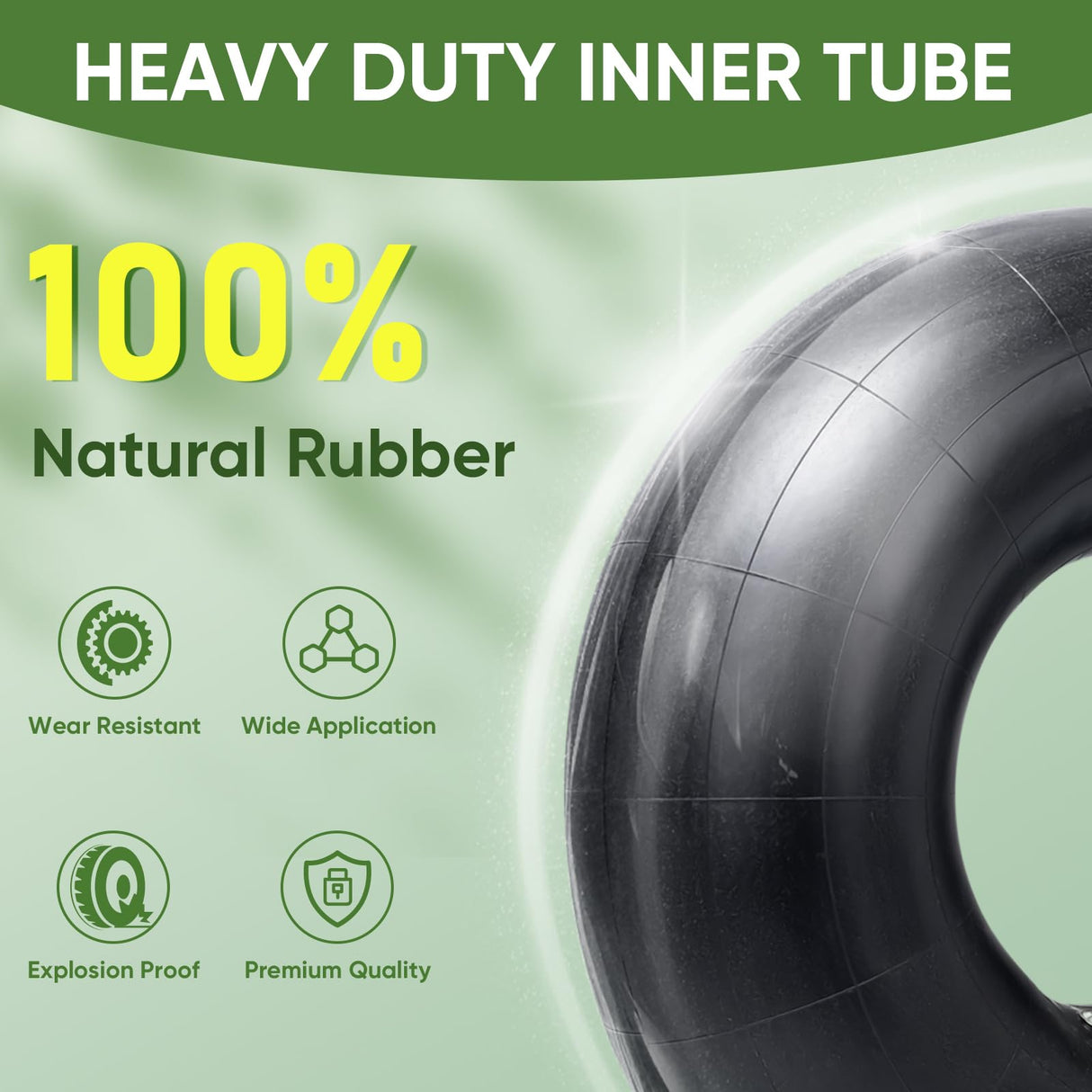TICONN 20x8.00-8, 20x10.00-8 Inner Tube, 2 Pack Inner Tire Tube for Wheelbarrow Tires, Replacement Tube with TR-4 Straight Valve Stem for Wheelbarrows, Lawn Mowers, Garden Tractor, ATVs, Tractor