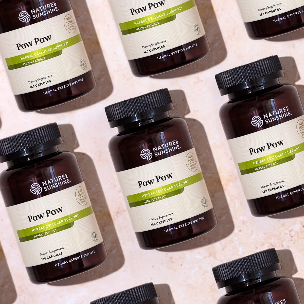 Nature's Sunshine Paw Paw Cell-Reg, 180 Capsules | Contains over 50 Acetogenins to Modulate ATP Production and Blood Supply