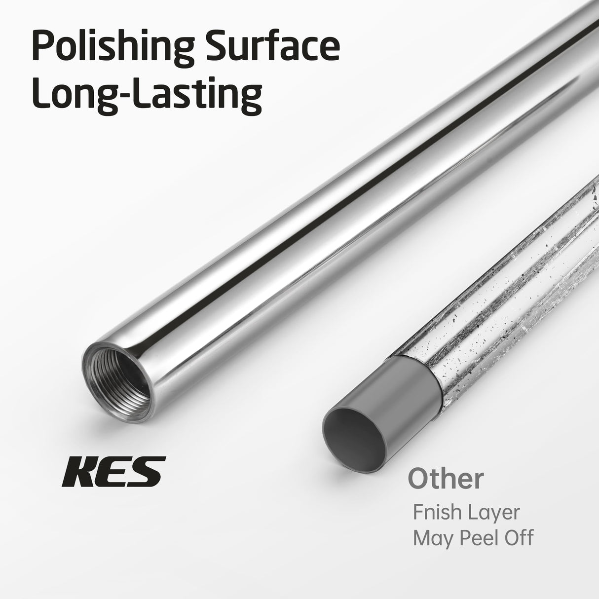 KES Toilet Paper Holder Free Standing 26" H (Taller Version), Toilet Paper Holder Stand with Weighted Base for Bathroom, Rustproof 18/8 Stainless Steel Polished Finish, BPH283S66