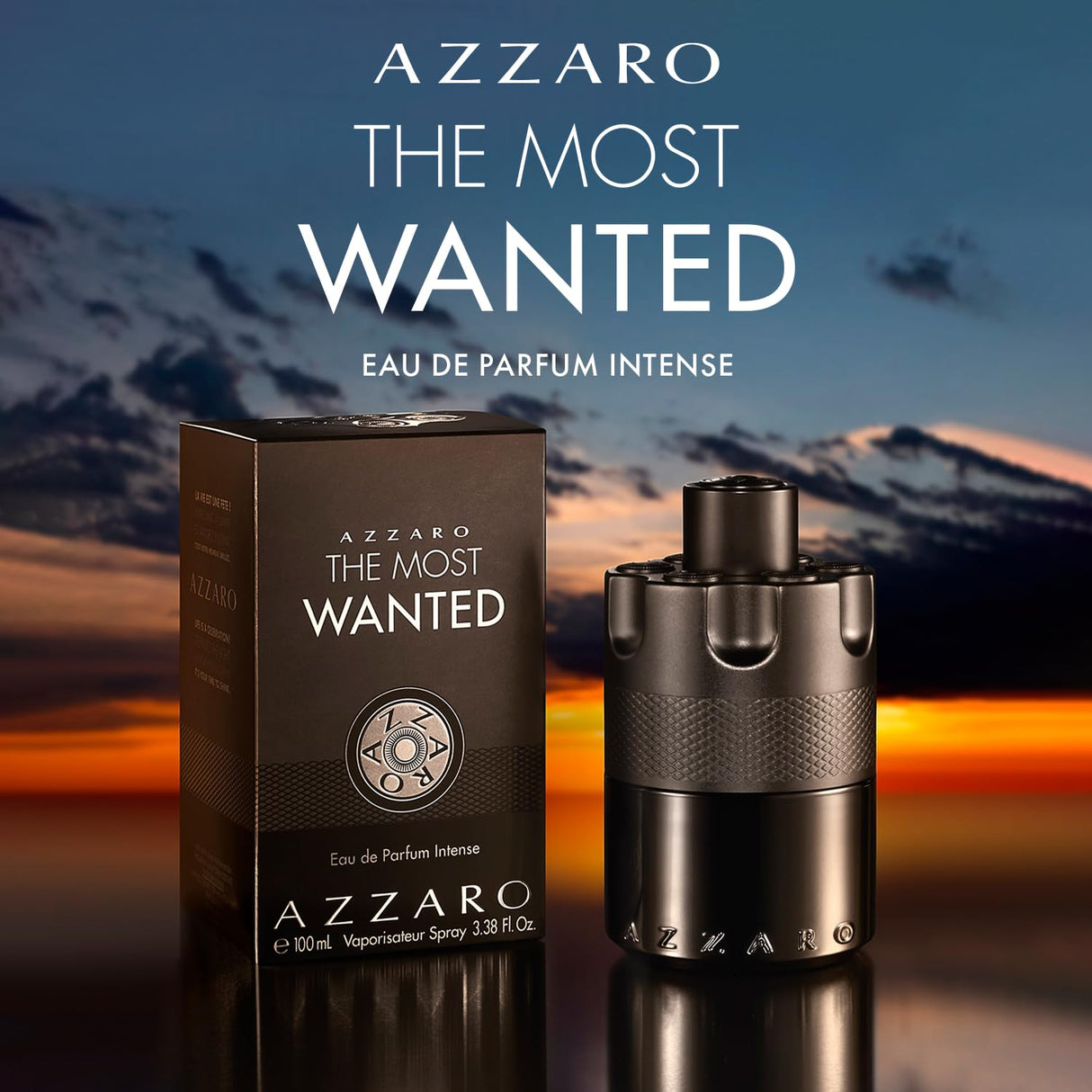 Azzaro The Most Wanted Eau de Parfum Intense - Woody & Seductive Mens Cologne - Fougère, Ambery & Spicy Fragrance for Date Night - Lasting Wear - Luxury Perfumes for Men - Travel Size, 1.6 Fl. Oz