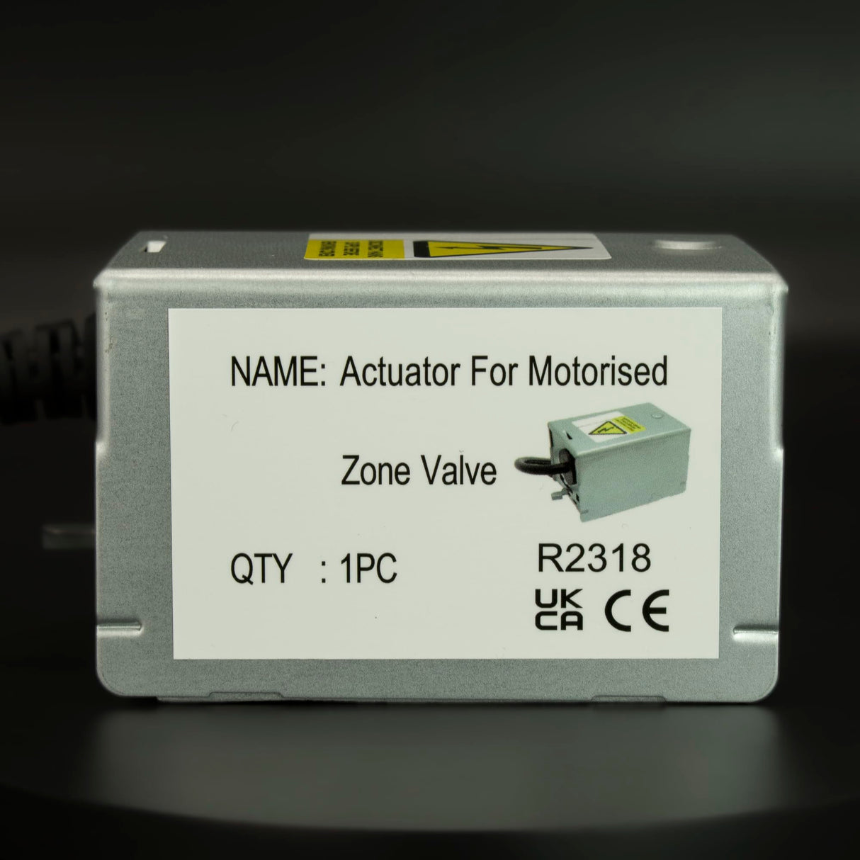 Kudos-Trading - 2 Port motorised Zone Valve Head 22mm Closed 230v Replacement for The Honeywell V4043H Compatible with underfloor Heating & Central Heating Systems