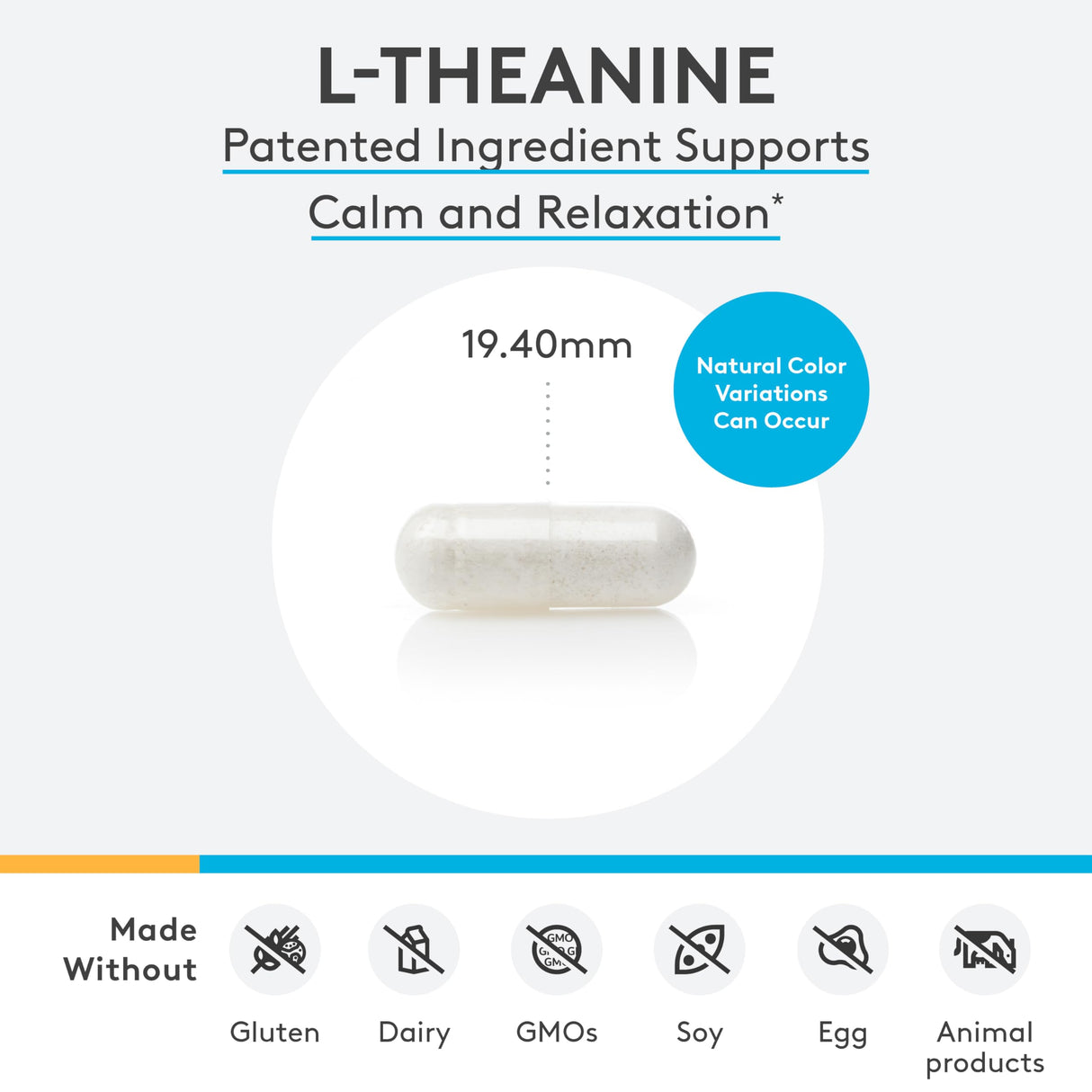 XYMOGEN L-Theanine - Patented Suntheanine L theanine 400mg Per Serving - Amino Acid Supplement to Support Calm + Relaxation Without Drowsiness, Liver Health (60 Capsules)