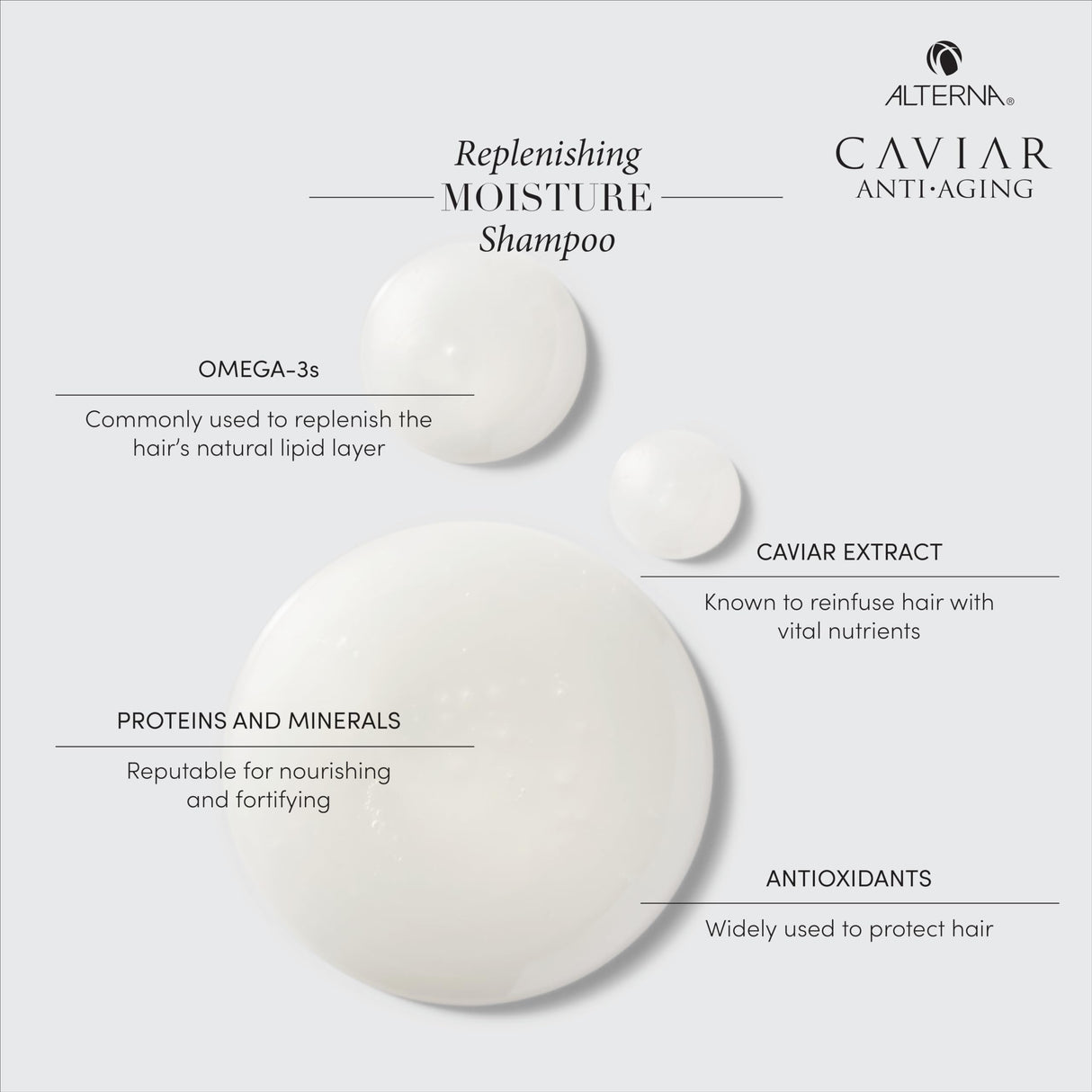 Alterna Haircare Caviar Anti-Aging Replenishing Moisture Shampoo, 16.5 Oz