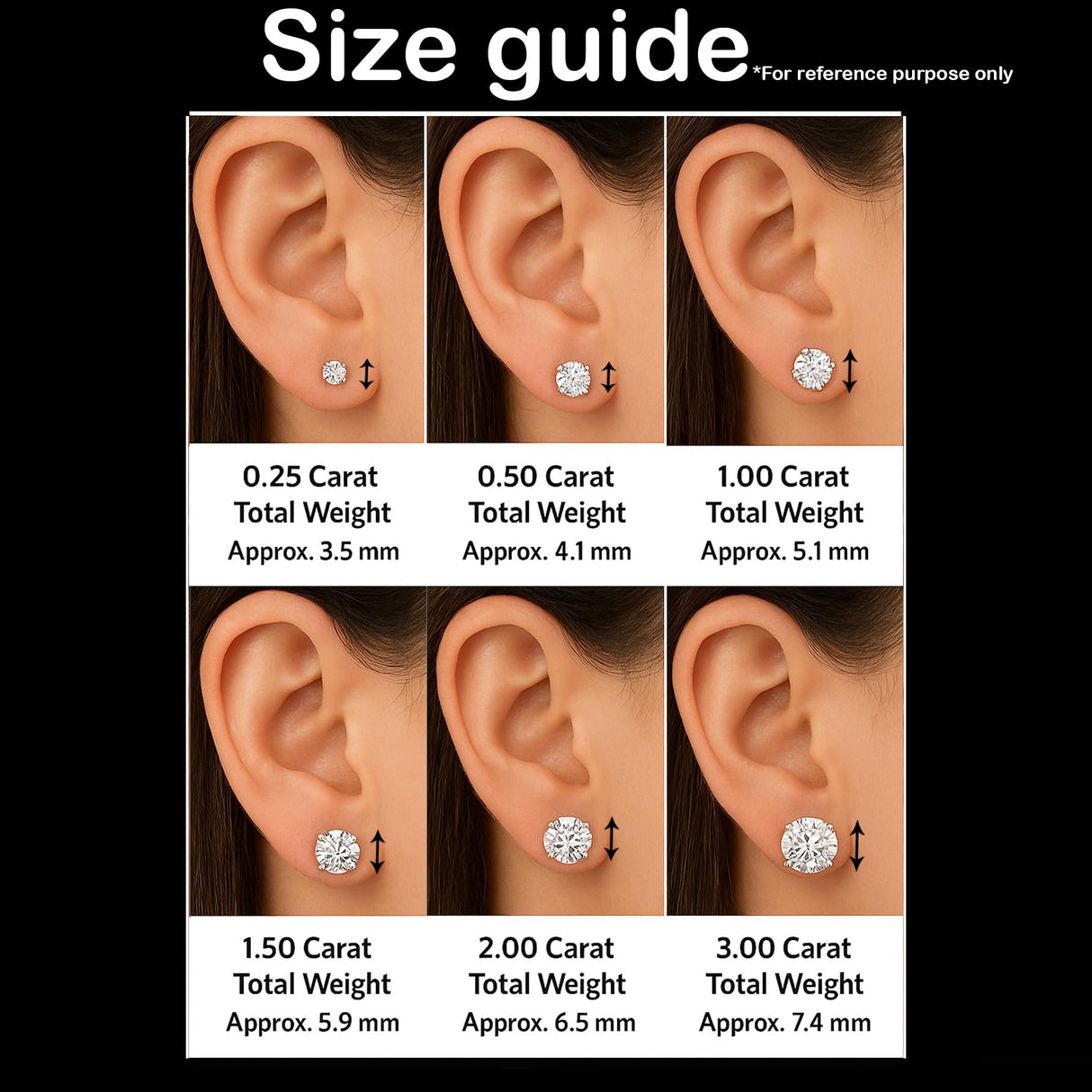 Belacqua 1/2 Carat Round Lab Grown Diamond Stud Earrings in 14K White Gold