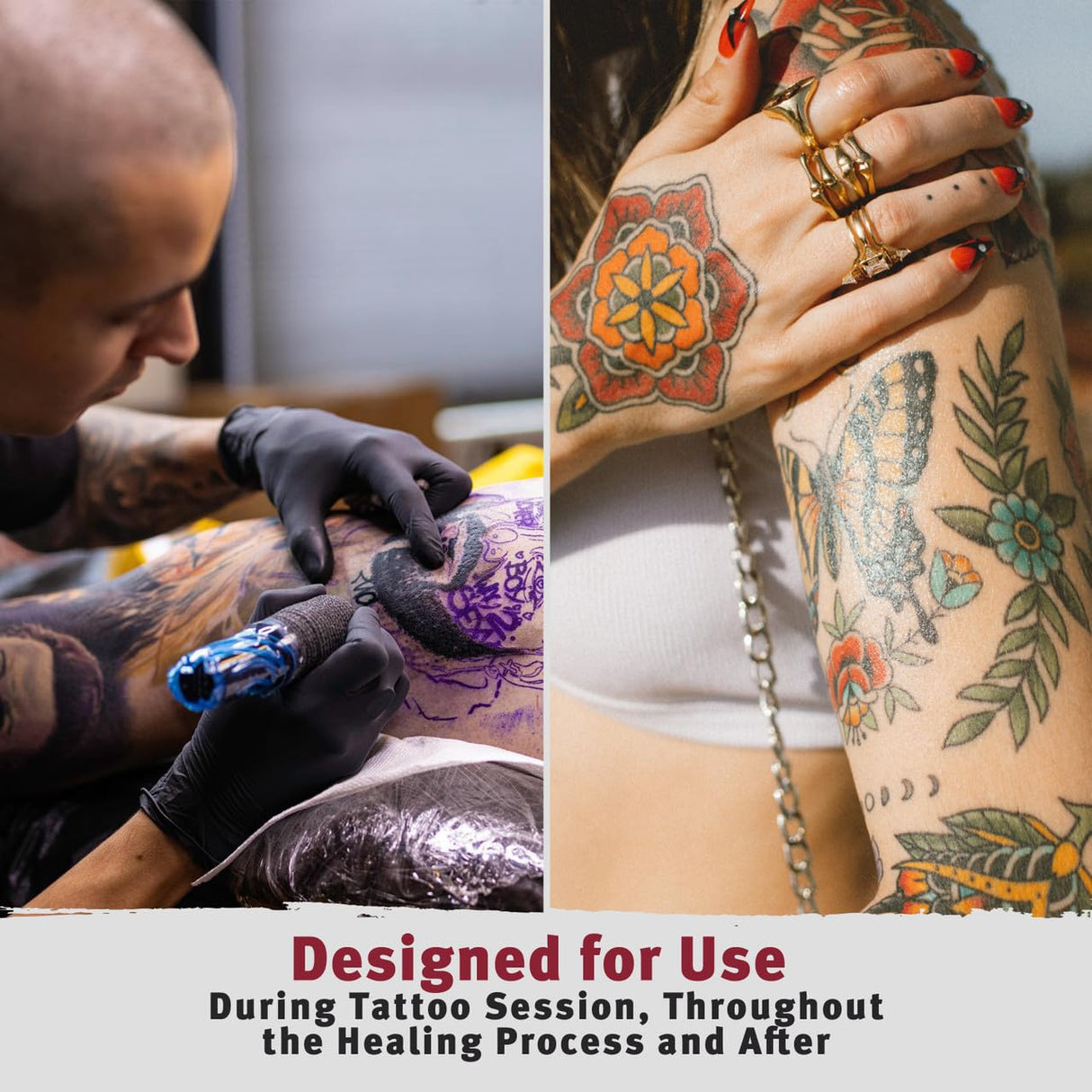 Hustle Butter Deluxe – Tattoo Butter for Before, During, and After the Tattoo Process – Lubricates and Moisturizes – 100% Vegan Replacement for Petroleum-Based Products – 1 oz