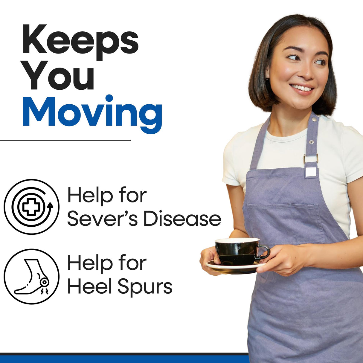 Arch Supports for Plantar Fasciitis Relief | Compression Sleeve Foot Brace For Heel Pain, Bone Spurs, Flat Feet, High Arches | Copper Infused Arch Support Bands for Women & Men Over Socks | Fit Most