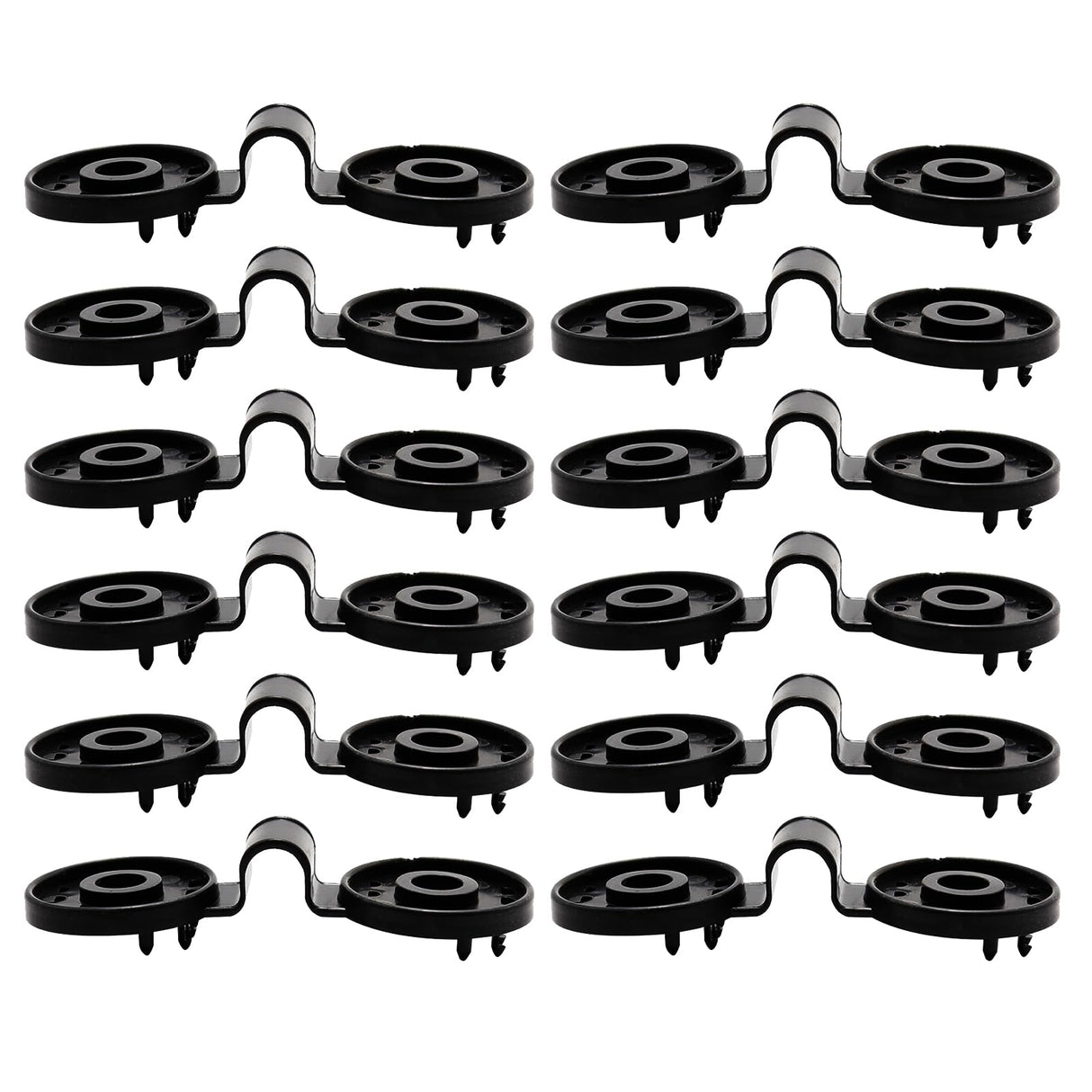 100PCS Shade Cloth Clips with Lock Grip, Heavy Duty Round Plastic Clips for Windproof Awning, Sun Shade Net, Garden Greenhouse and Anti Bird Netting